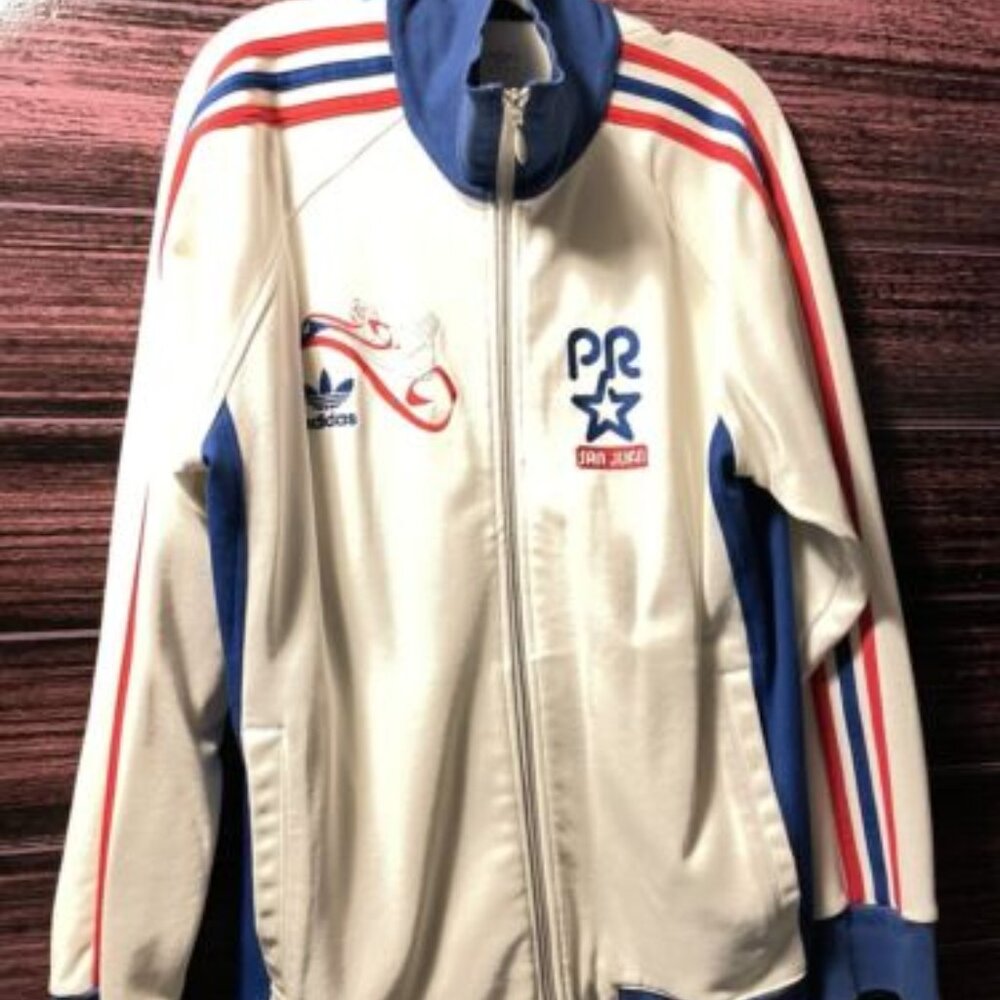 Adidas Originals San Juan Puerto Rico Full Zip Track Jacket Retro Sz  S